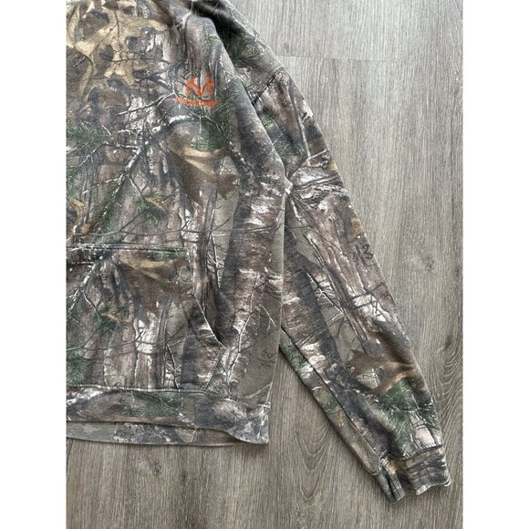 Rare Vintage Y2K Realtree Hoodie Camo Streetwear Hype Medium Paint Splatter - Picture 6 of 13